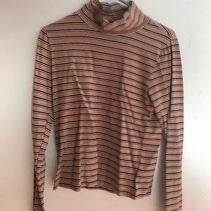 Urban Outfitters Orange/Black Stripe Long Sleeve